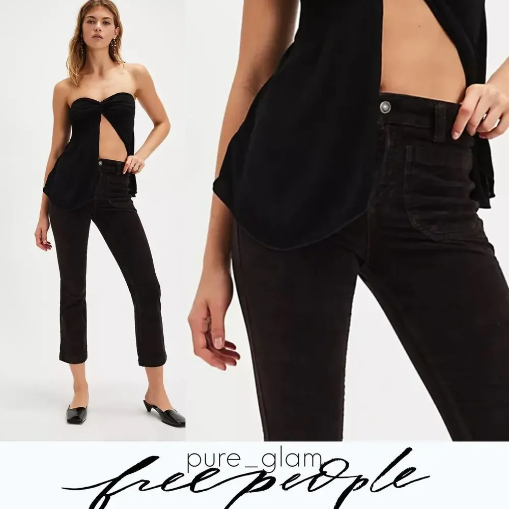 Free People corduroy pants cropped